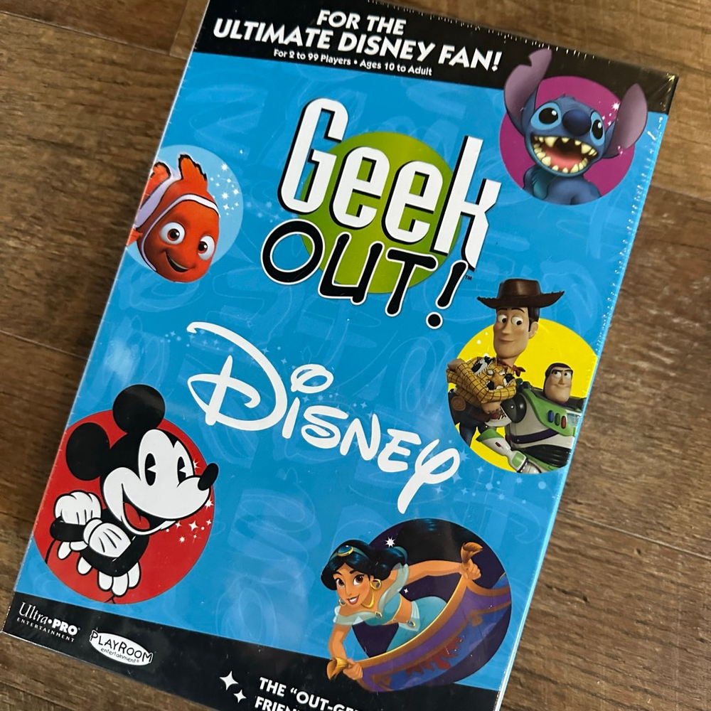 Ultra PRO Entertainment Disney Geek Out! Board Game New